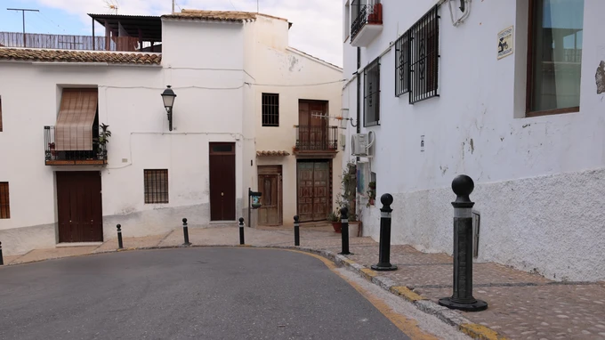 Charming Narrow Street in a Historic Town