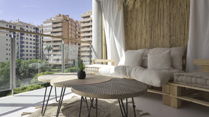 Modern Balcony Lounge