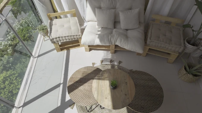 Cozy Sunlit Balcony