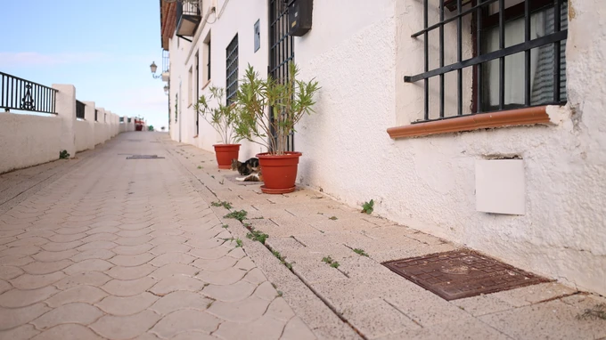 Charming Alleyway in a Quaint Village