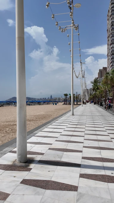 Sunny Beachside Promenade