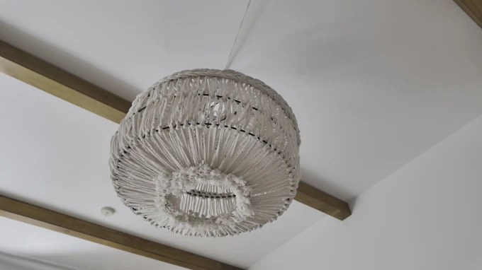 Woven Ceiling Light Fixture