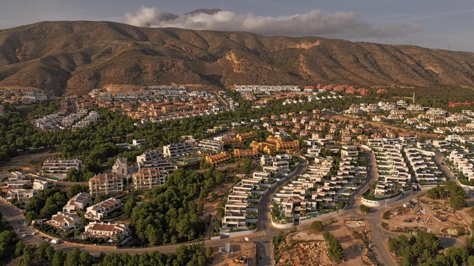 Hillside Residential Panorama