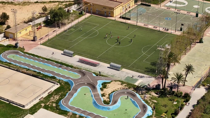 Sports Complex Aerial View
