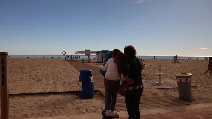 Beach Walkway Scene