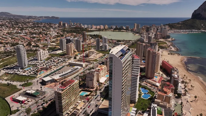 Coastal City Skyline