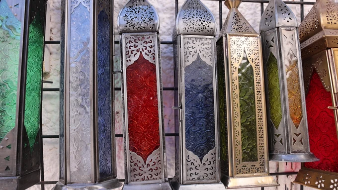 Colorful Metal Lanterns
