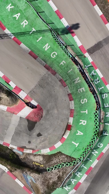Aerial View of Karting Track