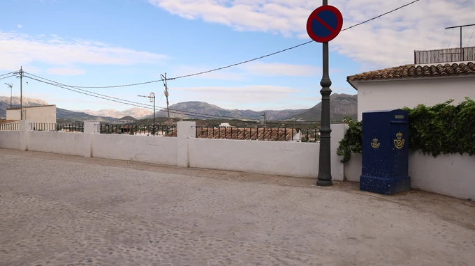 Quiet Street with Scenic Mountain View