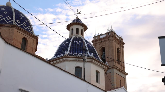Blue Tiled Domes and Tower