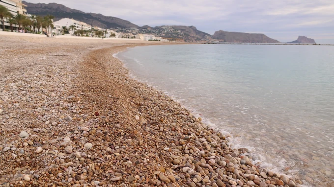 Pebble Beach with Mountain View