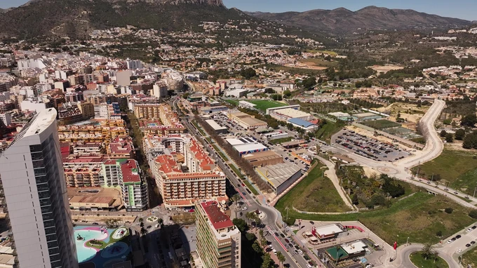 Aerial View of a Cityscape