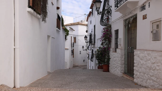 Charming Whitewashed Street
