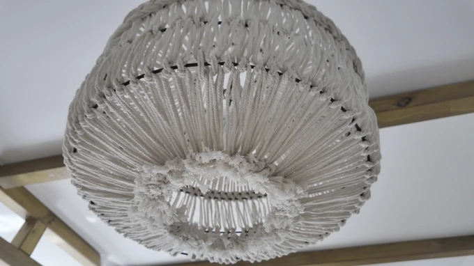 Woven Ceiling Light Fixture