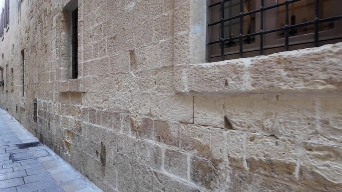 Historic Stone Wall Alleyway