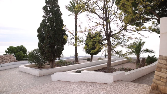 Tranquil Coastal Garden View