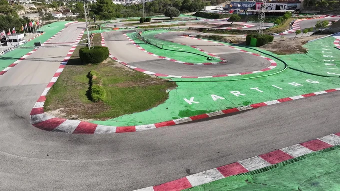 Empty Go-Kart Track