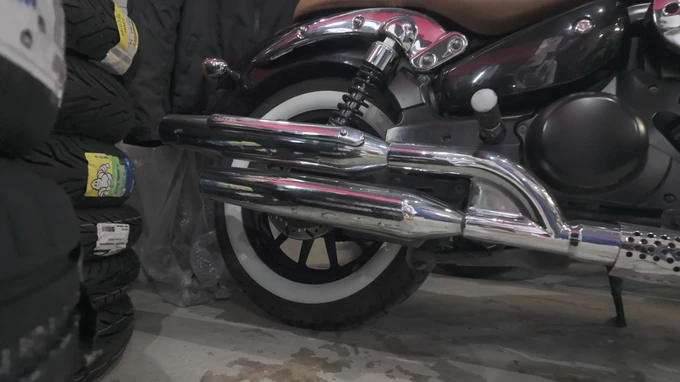 Motorcycle in Workshop