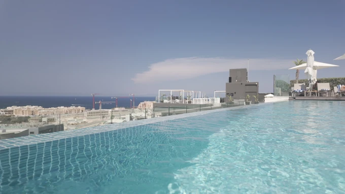 Rooftop Pool with City View