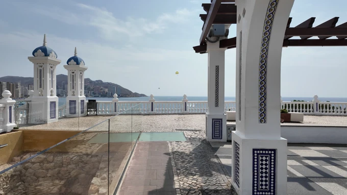 Seaside Pavilion with Mosaic Tiles
