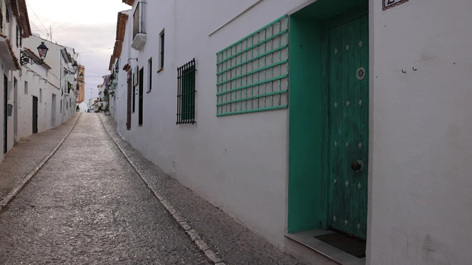 White Washed Street Scene