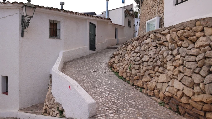 Charming Cobblestone Alley