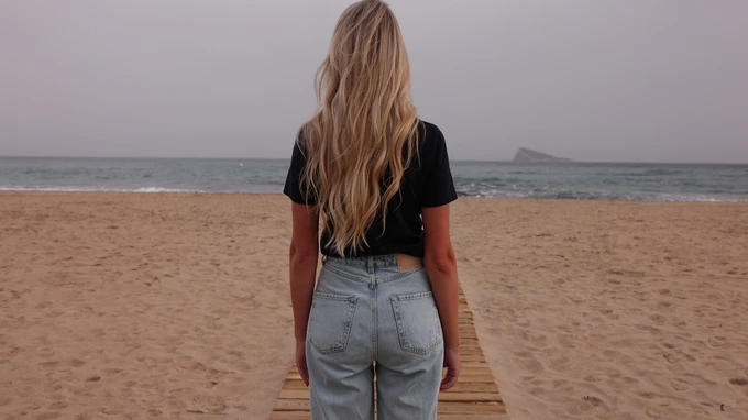 Solitary Beach Stroll