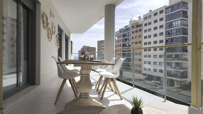 Modern Urban Balcony View