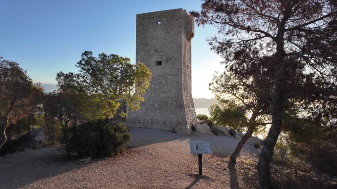 Historic Stone Tower in Nature