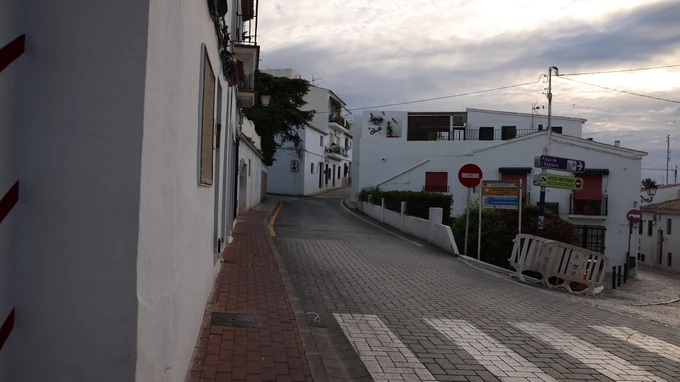 Quiet Street in a Mediterranean Town