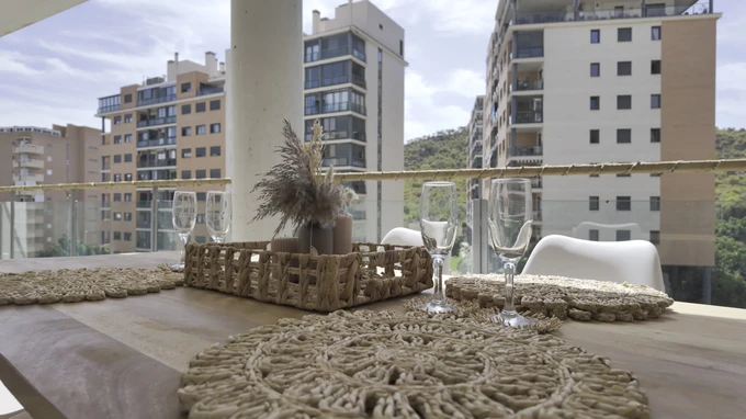 Modern Urban Balcony View