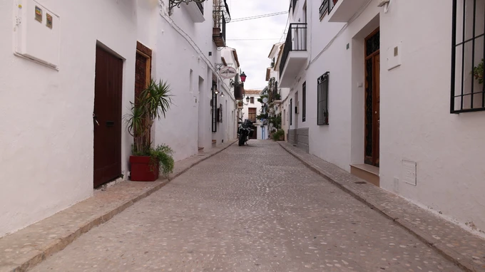 Charming Cobblestone Street