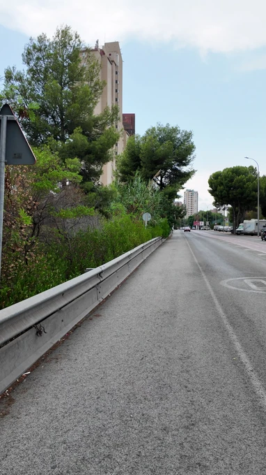 Urban Roadside View