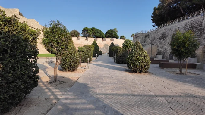 Stone Pathway in Historic Fort
