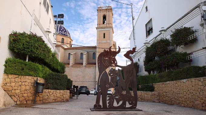 Historic Church with Artistic Sculpture