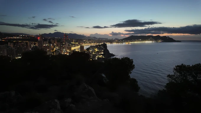 Twilight Coastal Cityscape