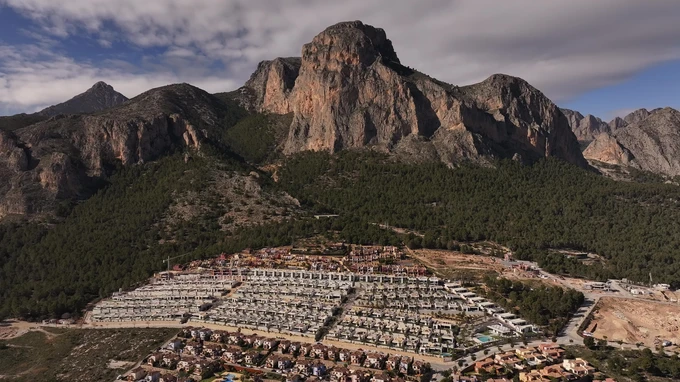 Mountainous Village Landscape