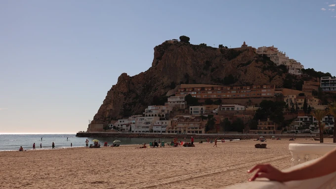 Beachfront Cliff Scene