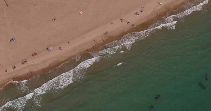 Aerial View of Beach